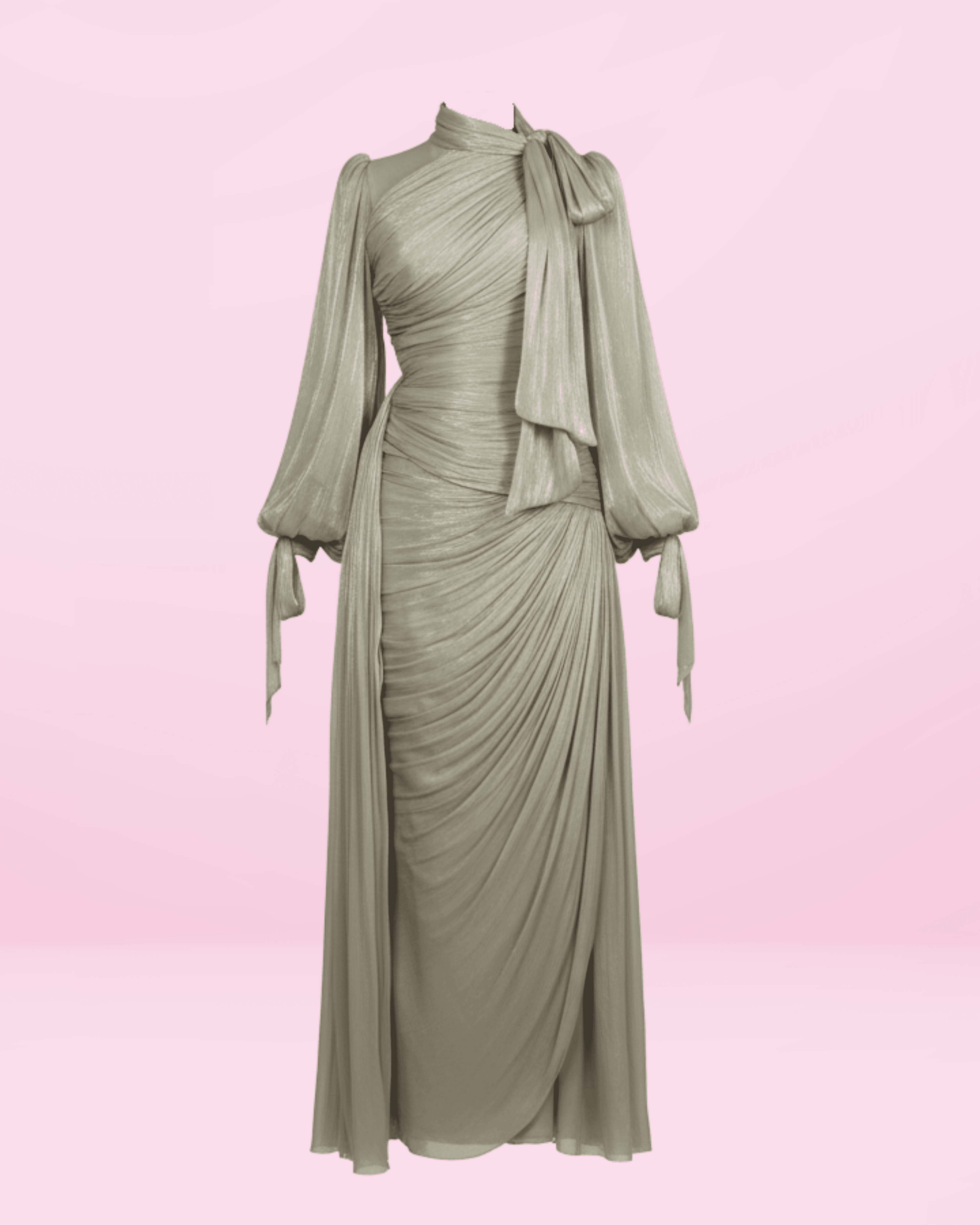 Robe Drapée Aurore d'Orient - Vue alternative